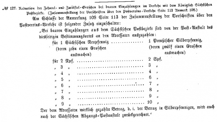 Postvertrag mit Preussen vom 23.12.1861